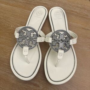 Tory Burch Embellished miller sandals used